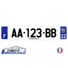 Plaque d'immatriculation Bretagne personnalisée 22 29 35 56